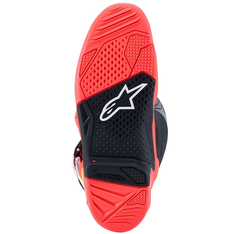Botas de moto Alpinestars Tech 7 negro-rojo fluo-rosa fluo