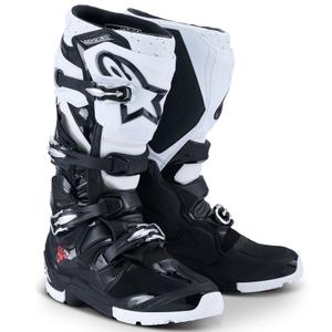 Botas de moto enduro Alpinestars Tech 7 negro-blanco