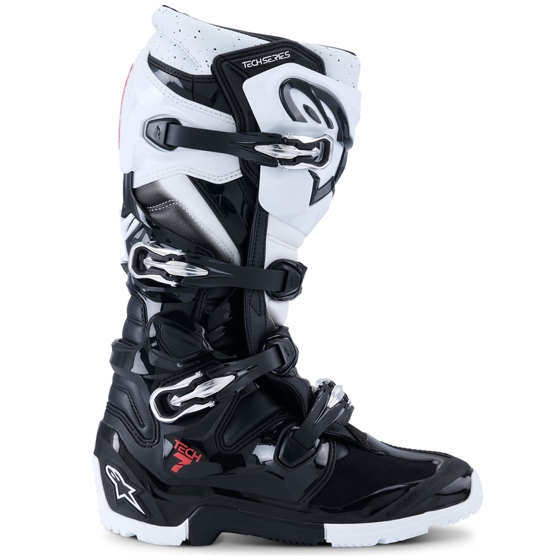 Botas de moto enduro Alpinestars Tech 7 negro-blanco