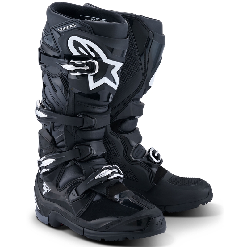 Botas de moto Alpinestars Tech 7 Enduro Negro-Antracita-Blanco