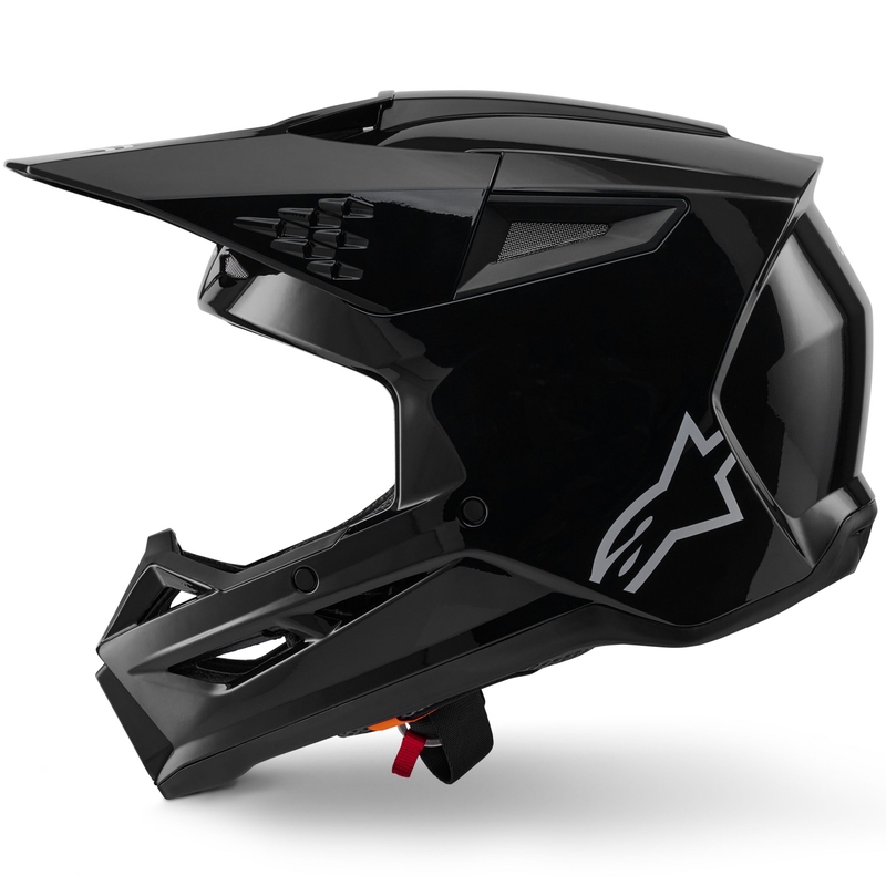 Casco de motocross Alpinestars S-M3 Solid negro