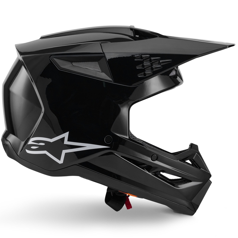 Casco de motocross Alpinestars S-M3 Solid negro
