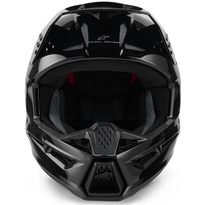 Casco de motocross Alpinestars S-M3 Solid negro