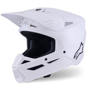 Casco de motocross Alpinestars S-M3 Solid blanco