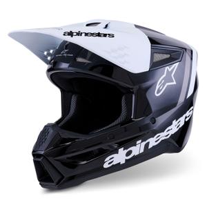 Casco de motocross Alpinestars S-M3 Radium negro-blanco-gris