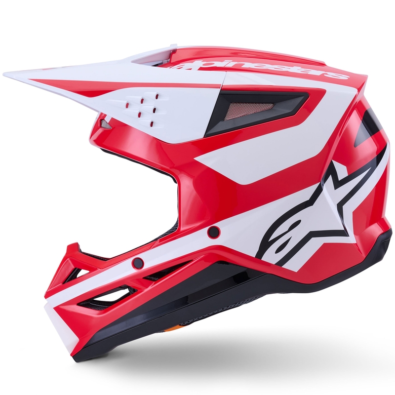 Casco de motocross Alpinestars S-M3 Heat rojo-blanco-negro