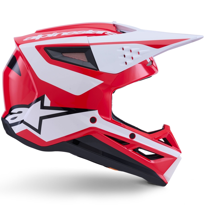 Casco de motocross Alpinestars S-M3 Heat rojo-blanco-negro
