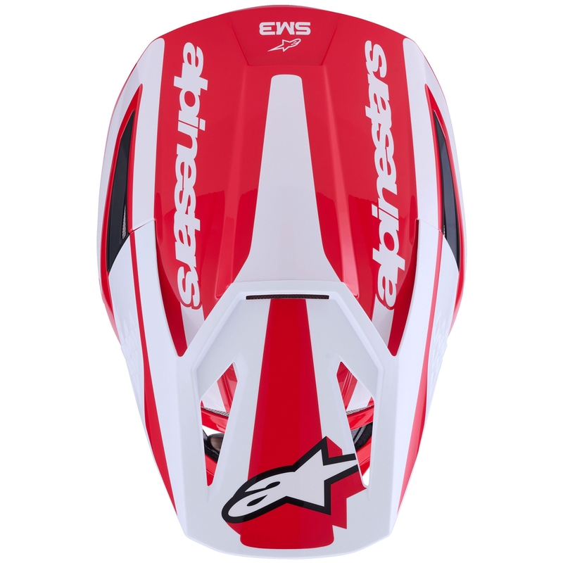 Casco de motocross Alpinestars S-M3 Heat rojo-blanco-negro
