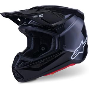 Casco de motocross Alpinestars SM7 Solid negro