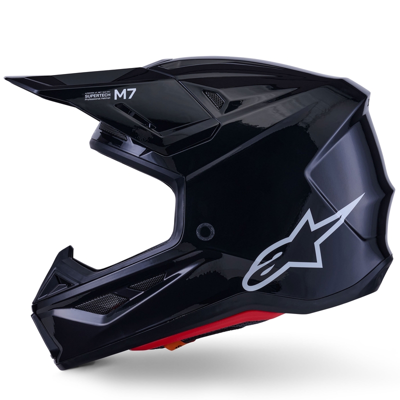Casco de motocross Alpinestars SM7 Solid negro