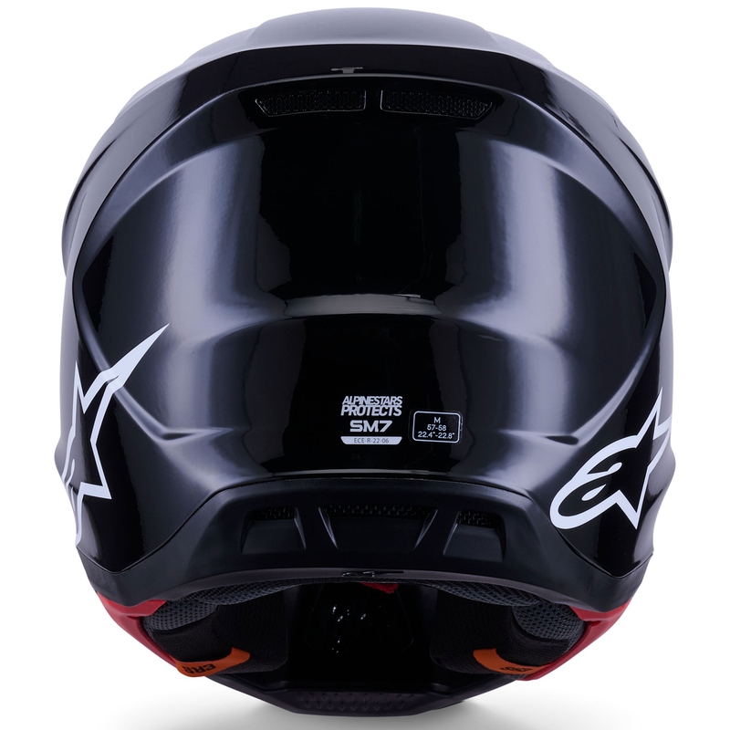 Casco de motocross Alpinestars SM7 Solid negro