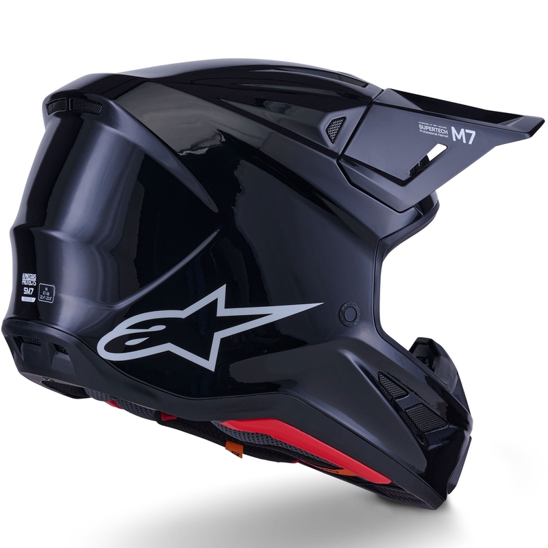 Casco de motocross Alpinestars SM7 Solid negro