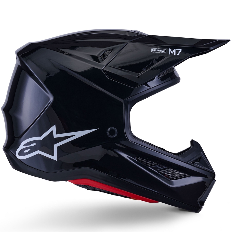 Casco de motocross Alpinestars SM7 Solid negro