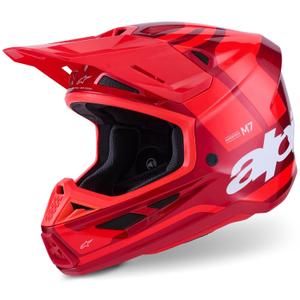 Casco de motocross Alpinestars SM7 Core rojo