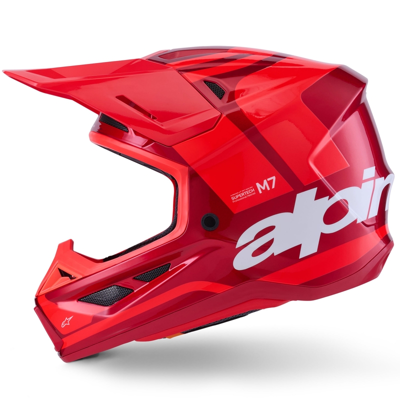 Casco de motocross Alpinestars SM7 Core rojo