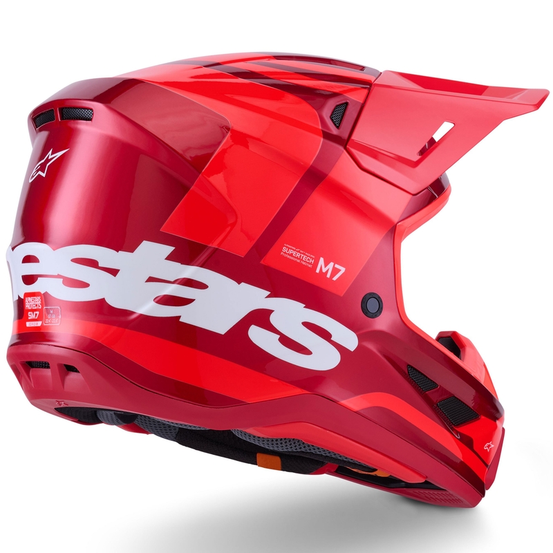 Casco de motocross Alpinestars SM7 Core rojo