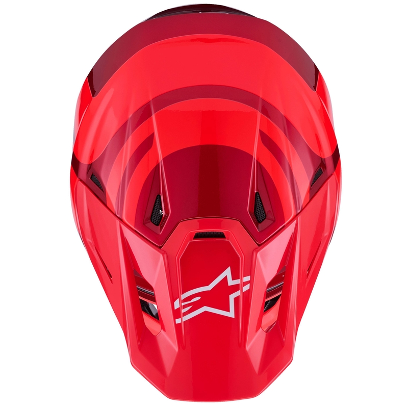 Casco de motocross Alpinestars SM7 Core rojo