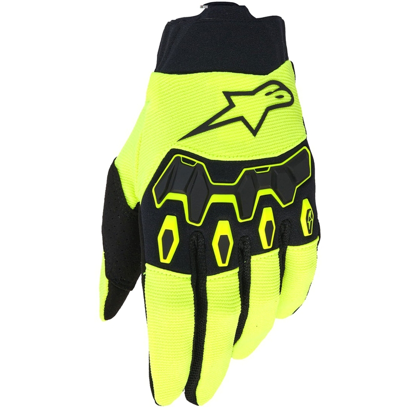 Guantes de motocross Alpinestars Full Bore V2 amarillo fluorescente y negro