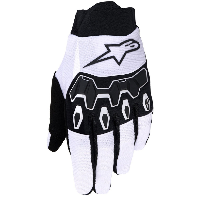 Guantes de motocross Alpinestars Full Bore V2 gris claro-negro