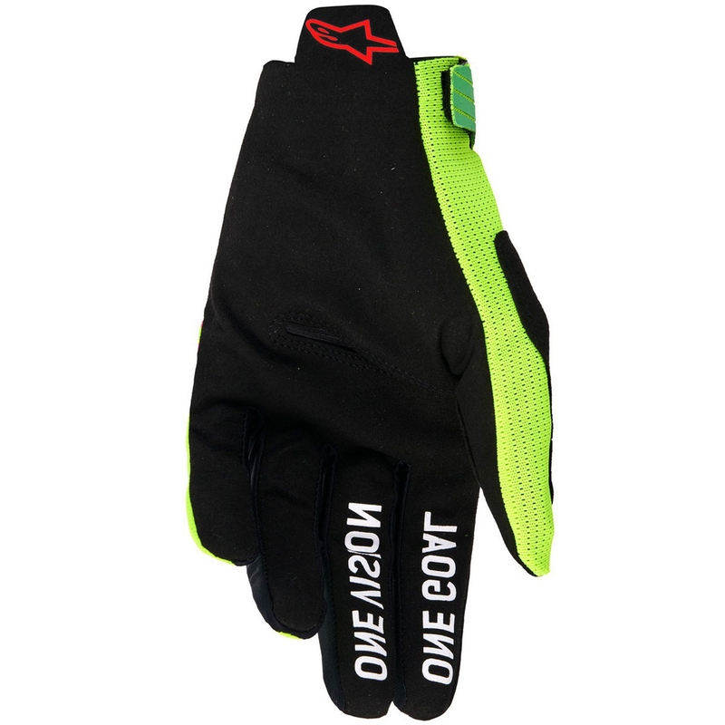 Guantes de motocross Alpinestars Radar Pro verde-amarillo fluo-rosa fluo