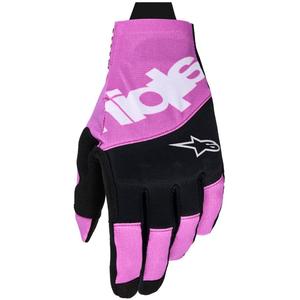 Guantes de motocross Alpinestars Techstar en negro, gris claro y morado