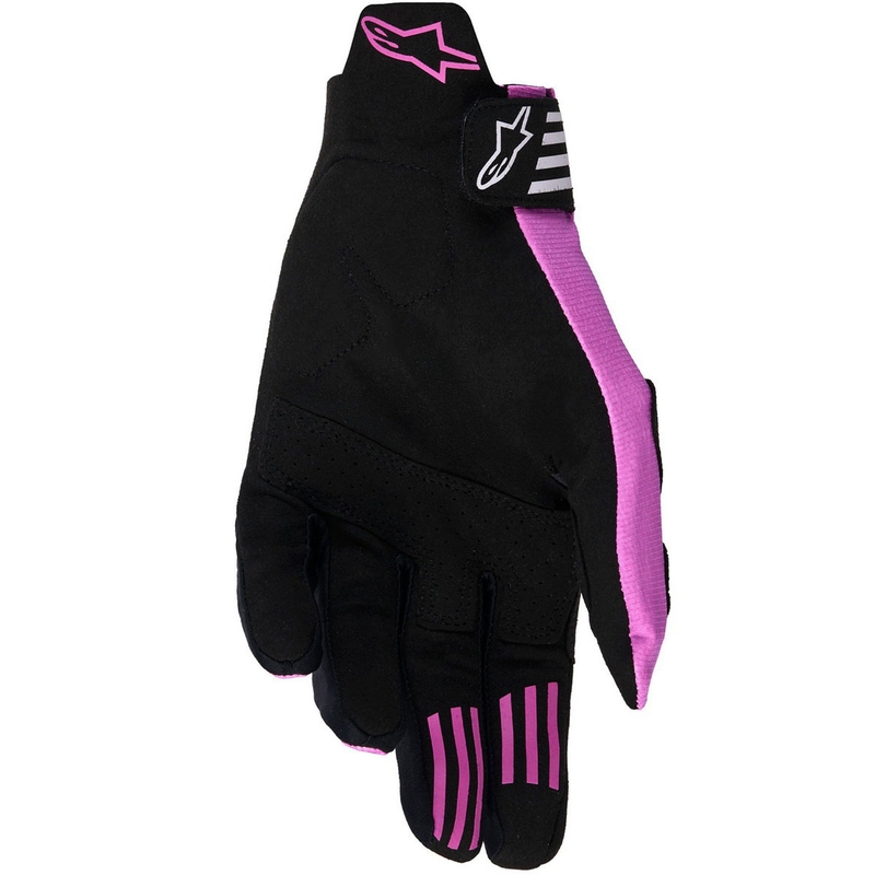 Guantes de motocross Alpinestars Techstar en negro, gris claro y morado