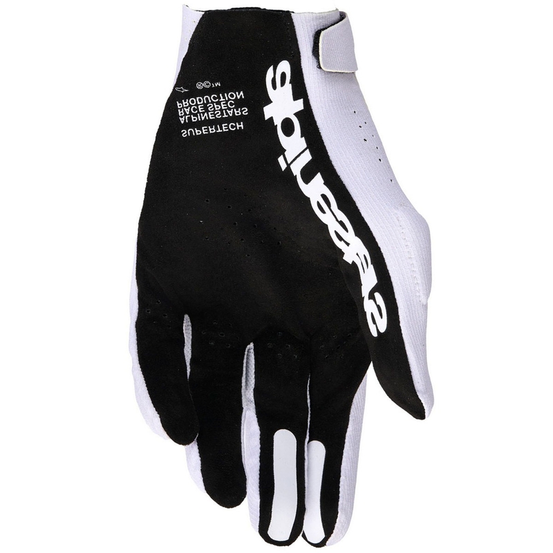 Guantes de motocross Alpinestars Supertech MX color lila claro y negro