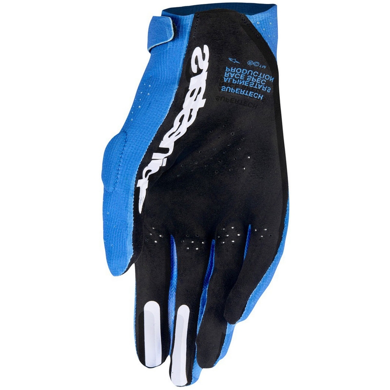 Guantes de motocross Alpinestars Supertech MX azul-blanco-negro