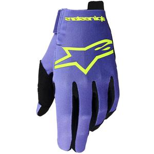 Guantes de motocross Alpinestars Radar morado-amarillo fluorescente