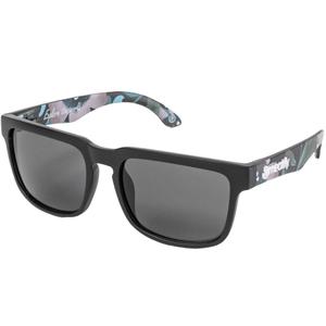Gafas de sol Meatfly Memphis Pink Flowers en negro y rosa
