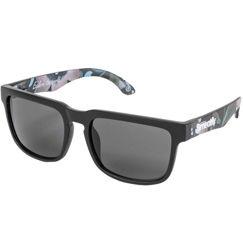 Gafas de sol Meatfly Memphis Pink Flowers en negro y rosa