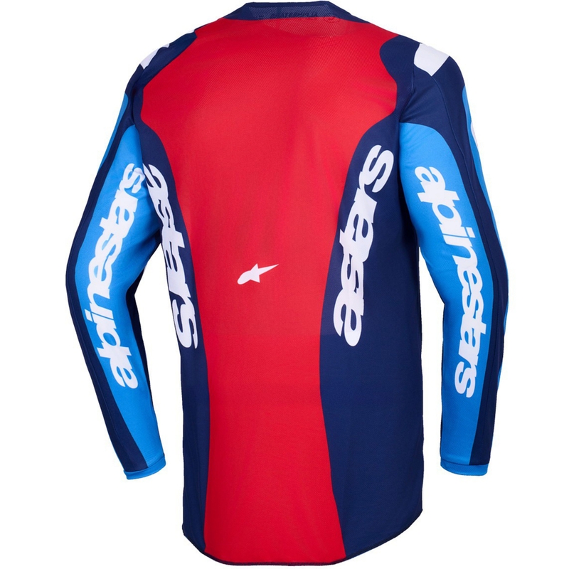 Camiseta de motocross Alpinestars Fluid Grid azul-roja