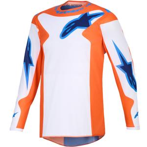 Camiseta de motocross Alpinestars Fluid Grid naranja-azul