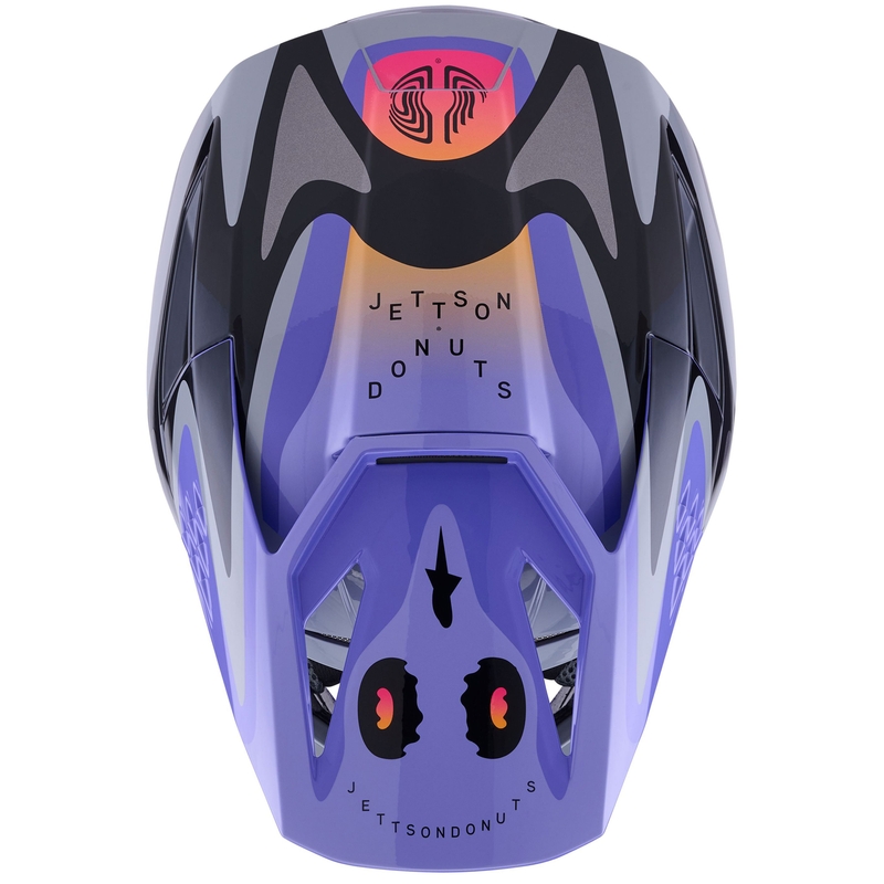 Casco de motocross Alpinestars S-M3 JETT LAWRENCE, edición gris-morado-negro
