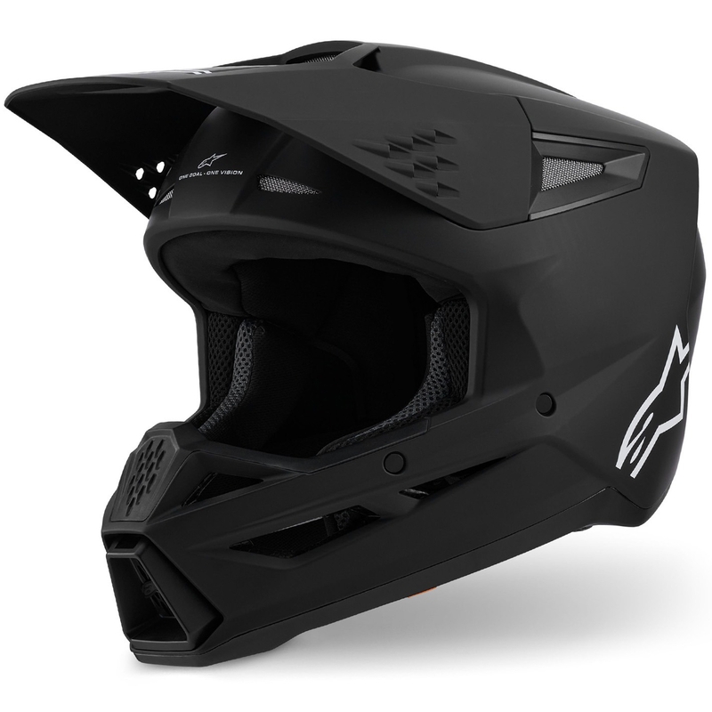 Casco de motocross Alpinestars S-M3 Solid negro mate