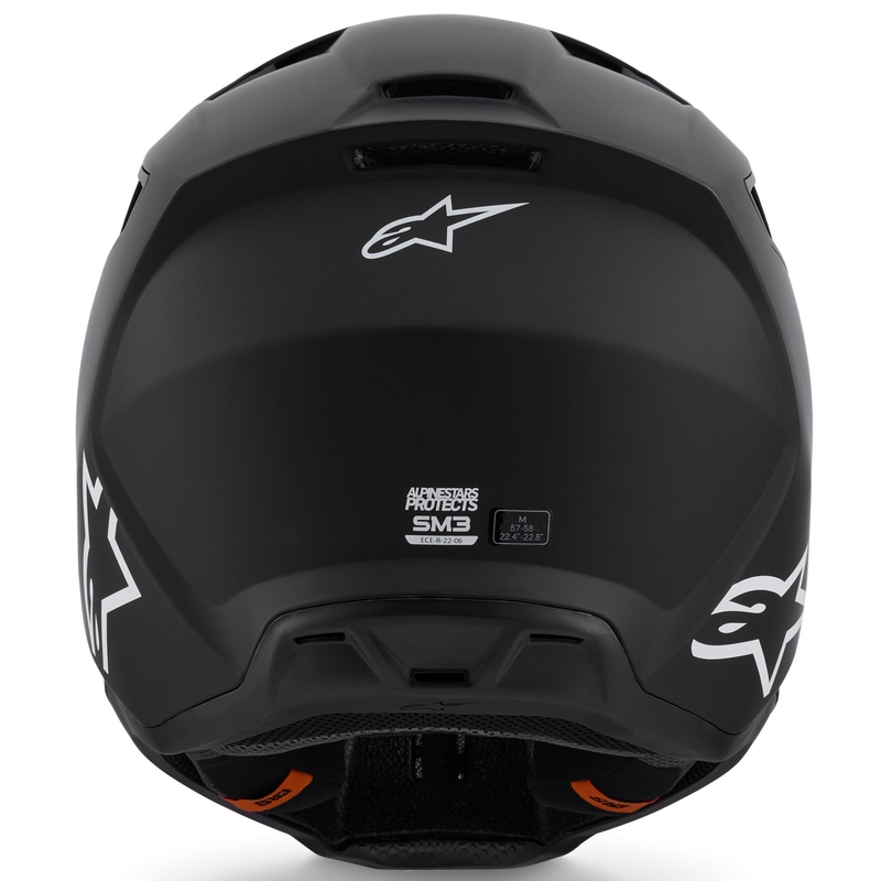 Casco de motocross Alpinestars S-M3 Solid negro mate