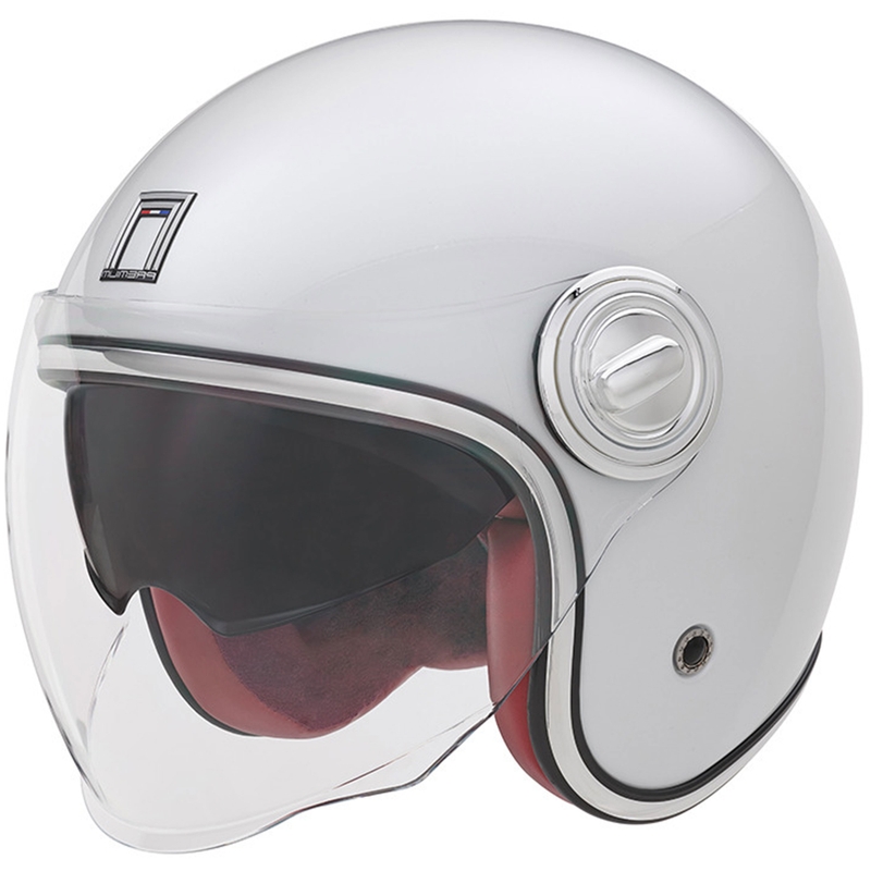 Casco de moto jet NOX PREMIUM Heritage blanco