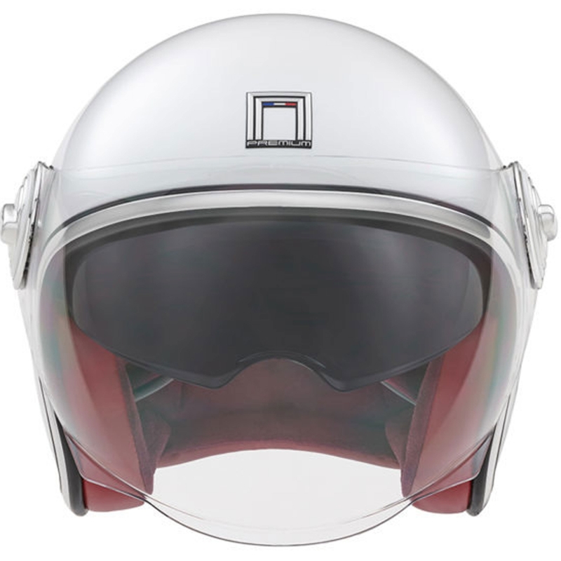 Casco de moto jet NOX PREMIUM Heritage blanco