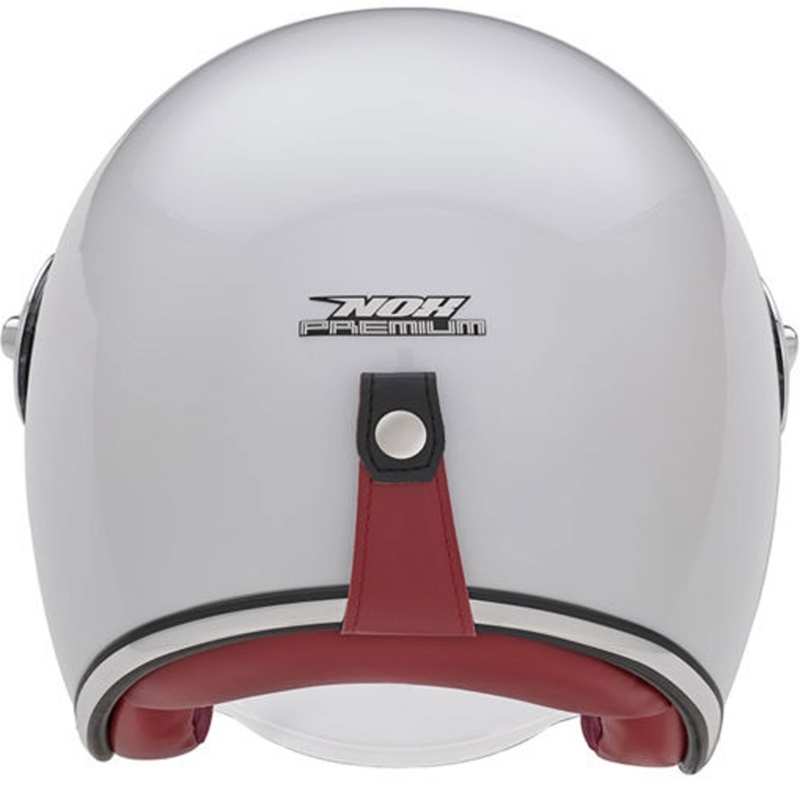 Casco de moto jet NOX PREMIUM Heritage blanco