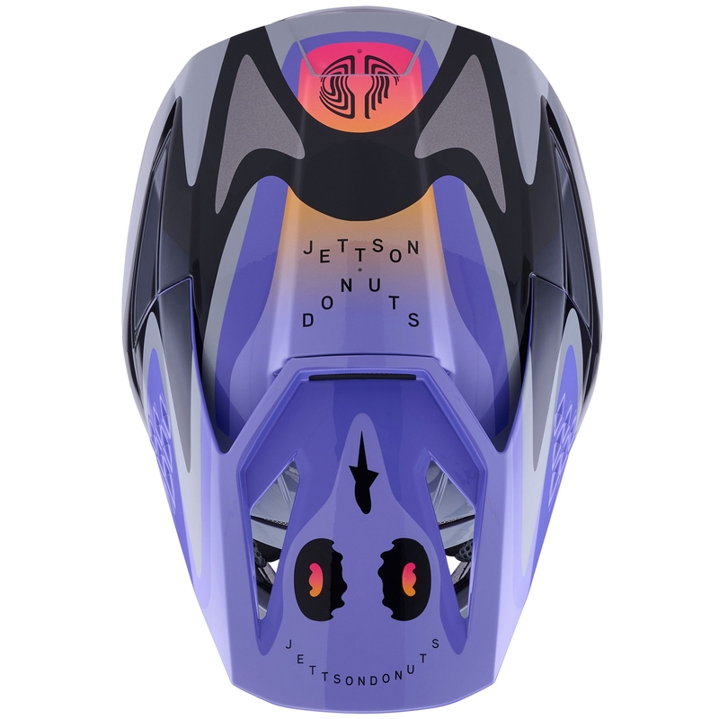 Casco de motocross infantil Alpinestars S-M3 JETT LAWRENCE, edición gris-violeta-negro