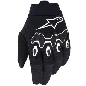 Guantes de motocross Alpinestars Full Bore V2 para jóvenes y niños, color negro y blanco