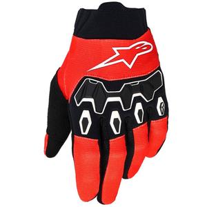 Guantes de motocross Alpinestars Full Bore V2 para jóvenes y niños, color rojo, negro y blanco