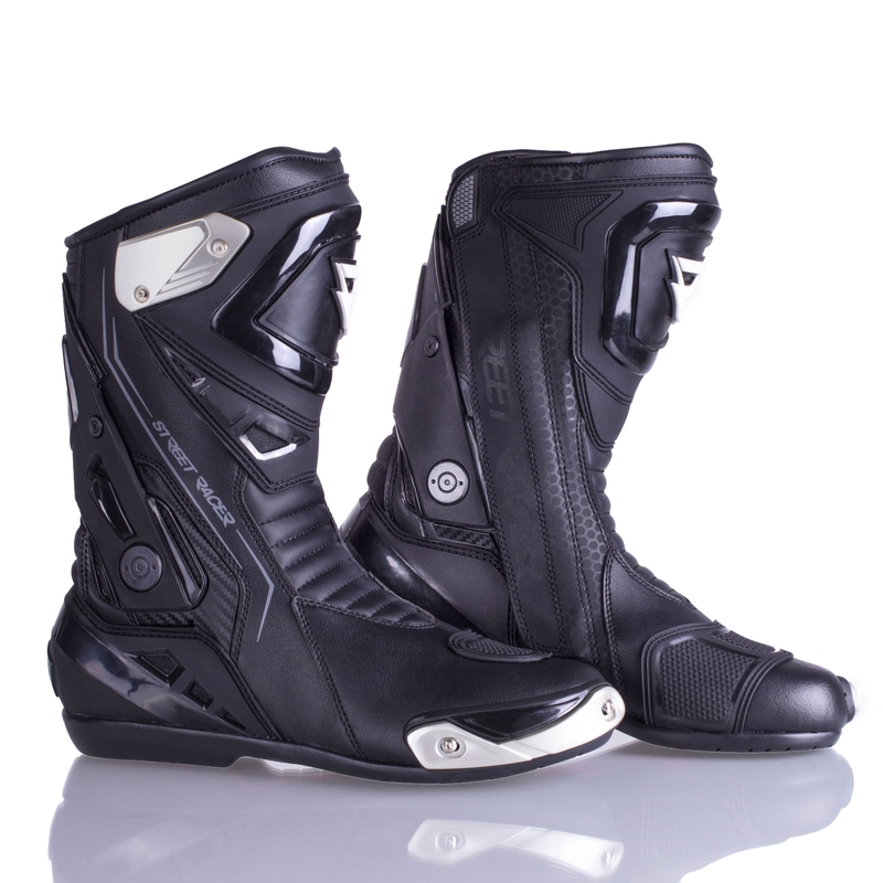 Botas de moto Street Racer GTR negras