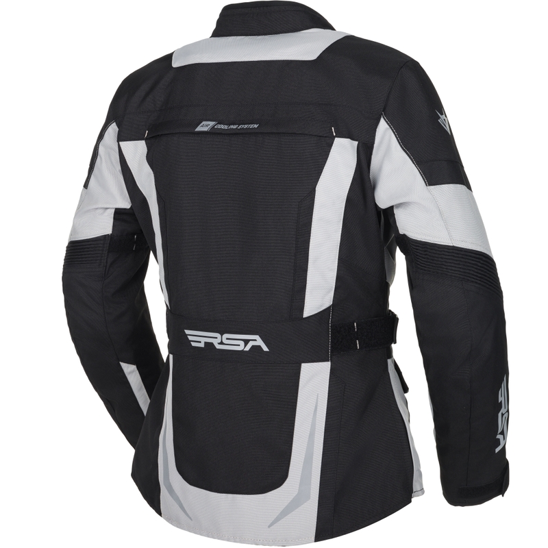 Chaqueta de moto para mujer RSA EXO 2 negro-gris