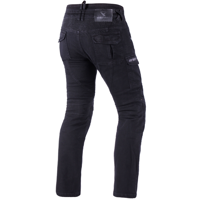 Vaqueros de moto Street Racer Cargo CE negros