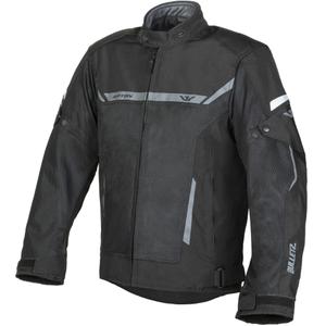 Chaqueta de moto Ayrton Bullet II Flow negra y gris oscuro