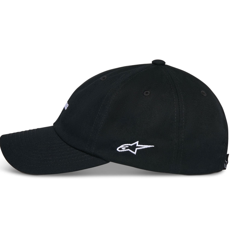 Gorra negra con correa Alpinestars Deduce