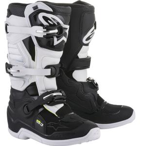 Botas de motocross Alpinestars Stella Tech 3 para mujer, color negro y blanco