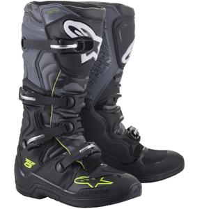 Botas de moto Alpinestars TECH 5 negro-gris-amarillo fluorescente