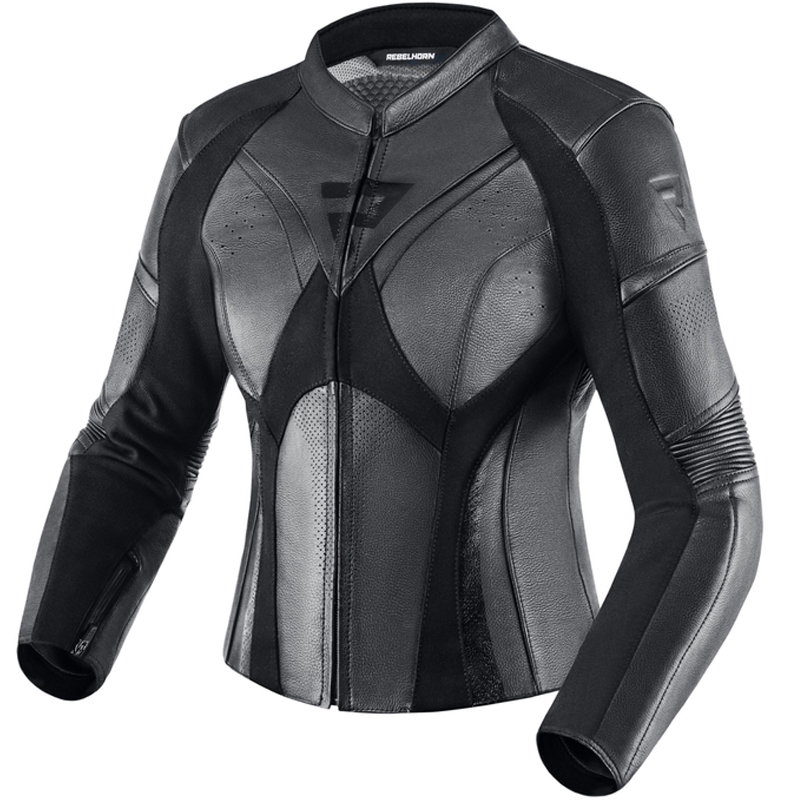 Chaqueta de moto para mujer Rebelhorn Rebel negra
